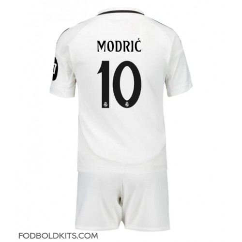 Real Madrid Luka Modric #10 Hjemmebanesæt Børn 2024-25 Kortærmet (+ Korte bukser)